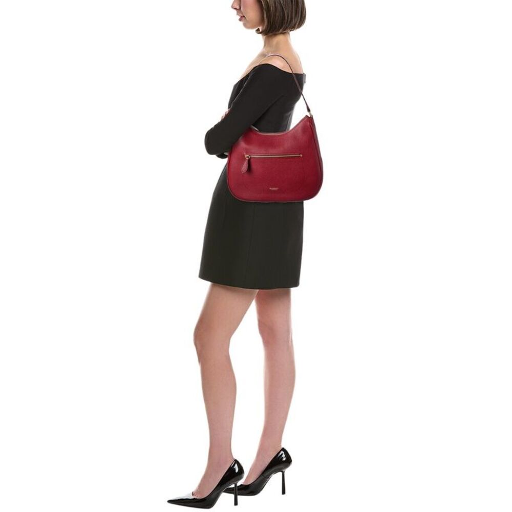 Burberry Horse Leather Hobo Bag, Red - Picture 4 of 4